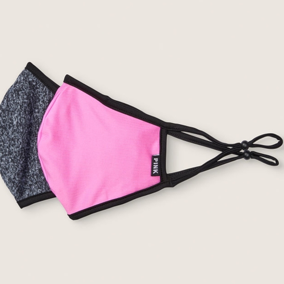 PINK Victoria's Secret Accessories - VS Pink Pouch & 2 Face Masks